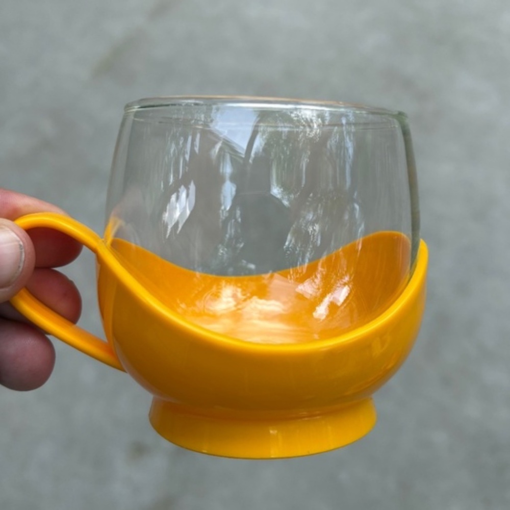 Melitta 5 Orange Glasses & Tray